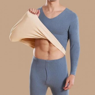 남자 겨울 기모 심리스 내의 내복 상품 이미지