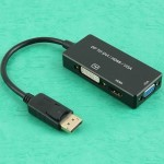 HDMI 컨버터 VGA (3in1) 포트 DVI 변환잭 디스플레이 상품 이미지