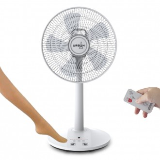 어반E55FR 발터치 14형 선풍기 리모컨 리모콘선풍기 스탠드 5엽날개 상품 이미지